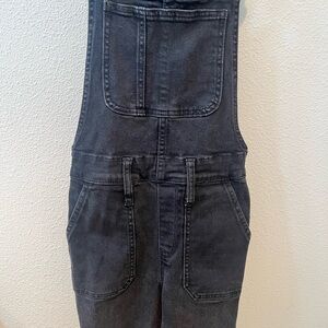 Madewell Charcoal Denim Overalls